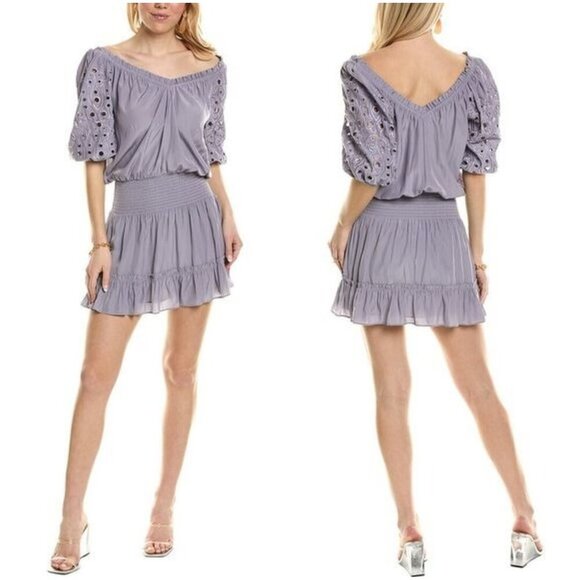 NWT Ramy Brook Yao Mini Dress in Lavendar $495 - Picture 1 of 13